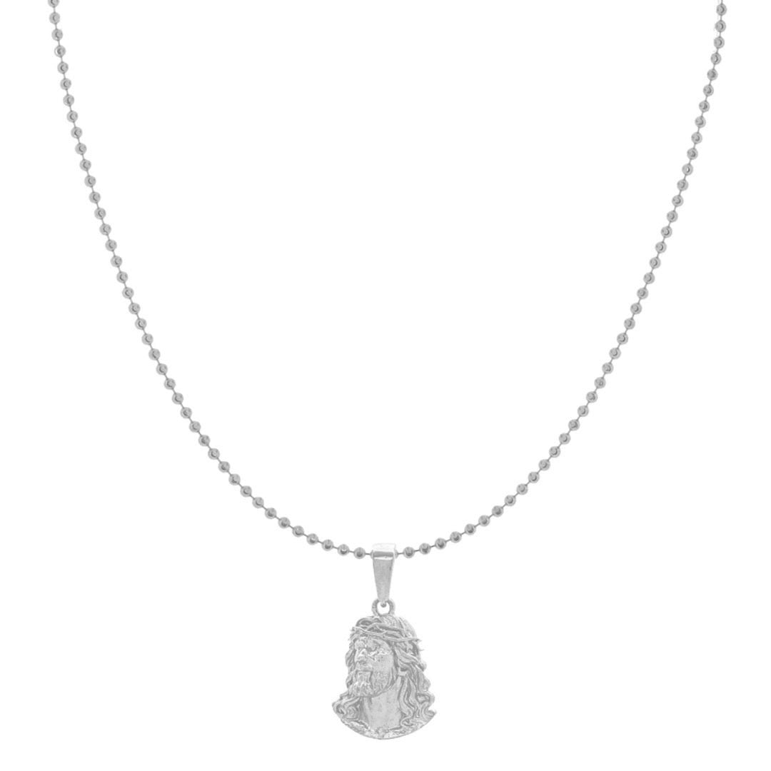 chained & able Jesus Piece Ball Chain NECKLACES
