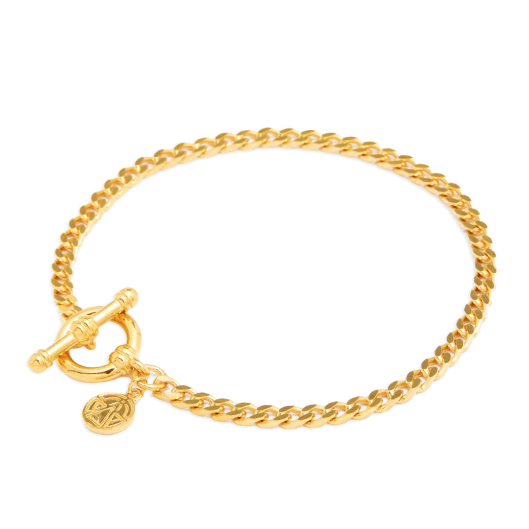 chained & able Micro Cuban T-Bar Bracelet BRACELETS