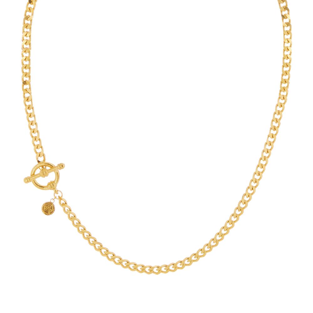 Chained & Able Mini Cuban Link T-Bar Chain NECKLACES