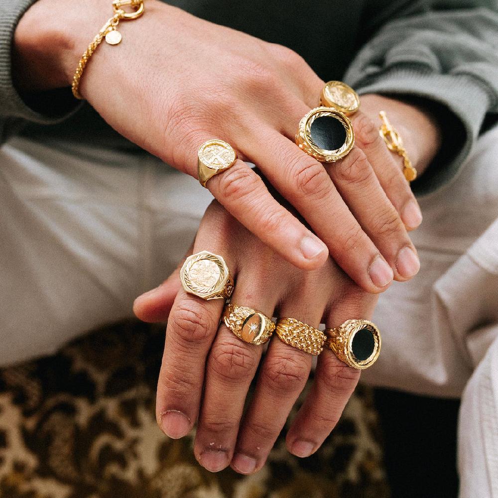 Chained & Able Mini Siren Onyx Sovereign RINGS