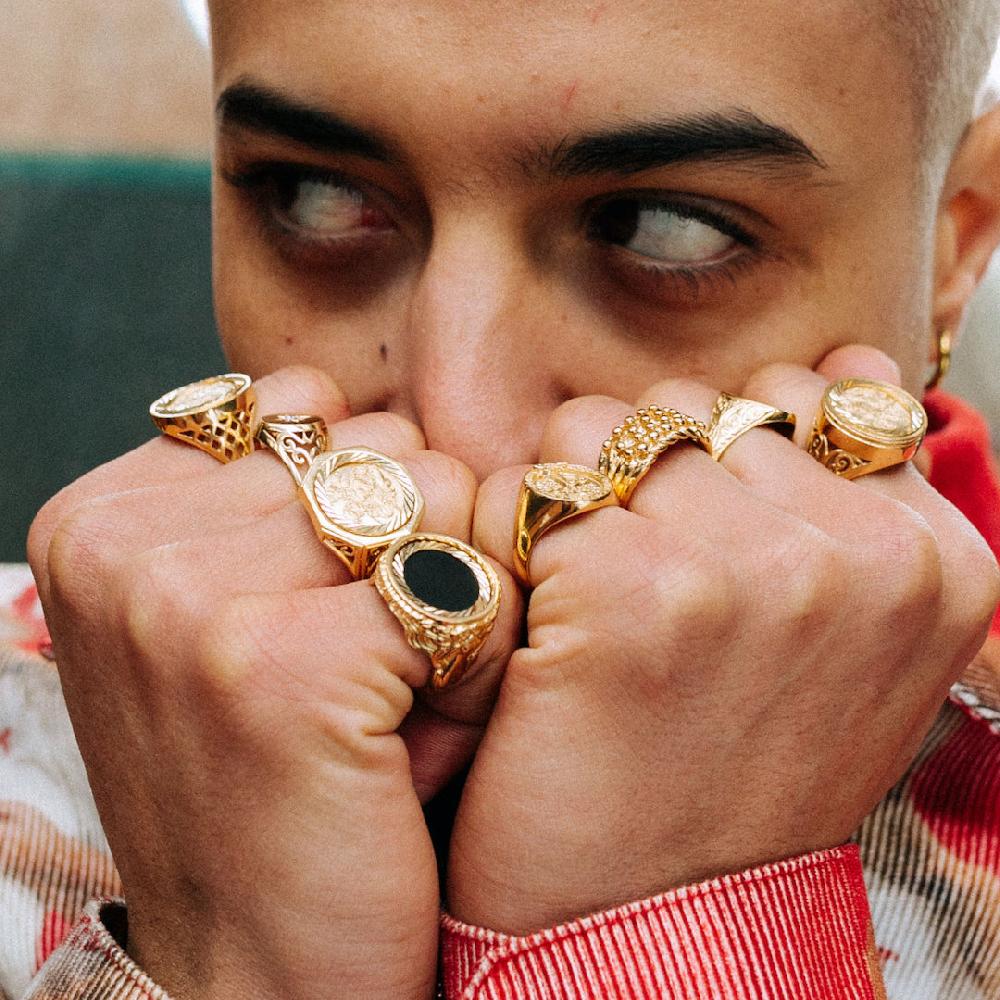 Chained & Able Mini St George Detail Sovereign RINGS