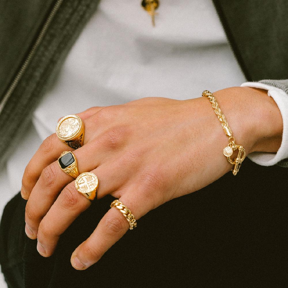 Chained & Able Rope Chain T-Bar Bracelet BRACELETS