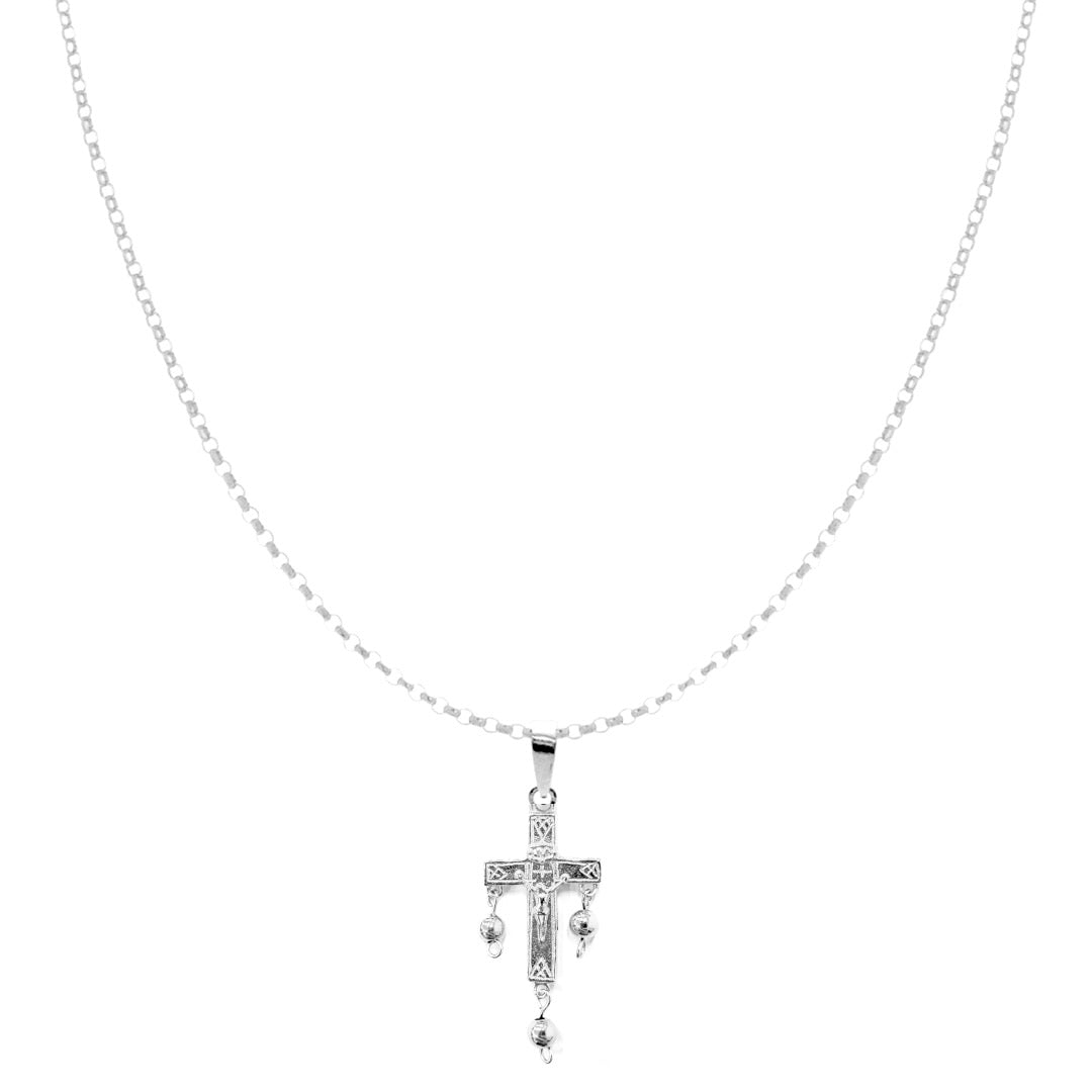 chained & able Rosary Crucifix Chain NECKLACES