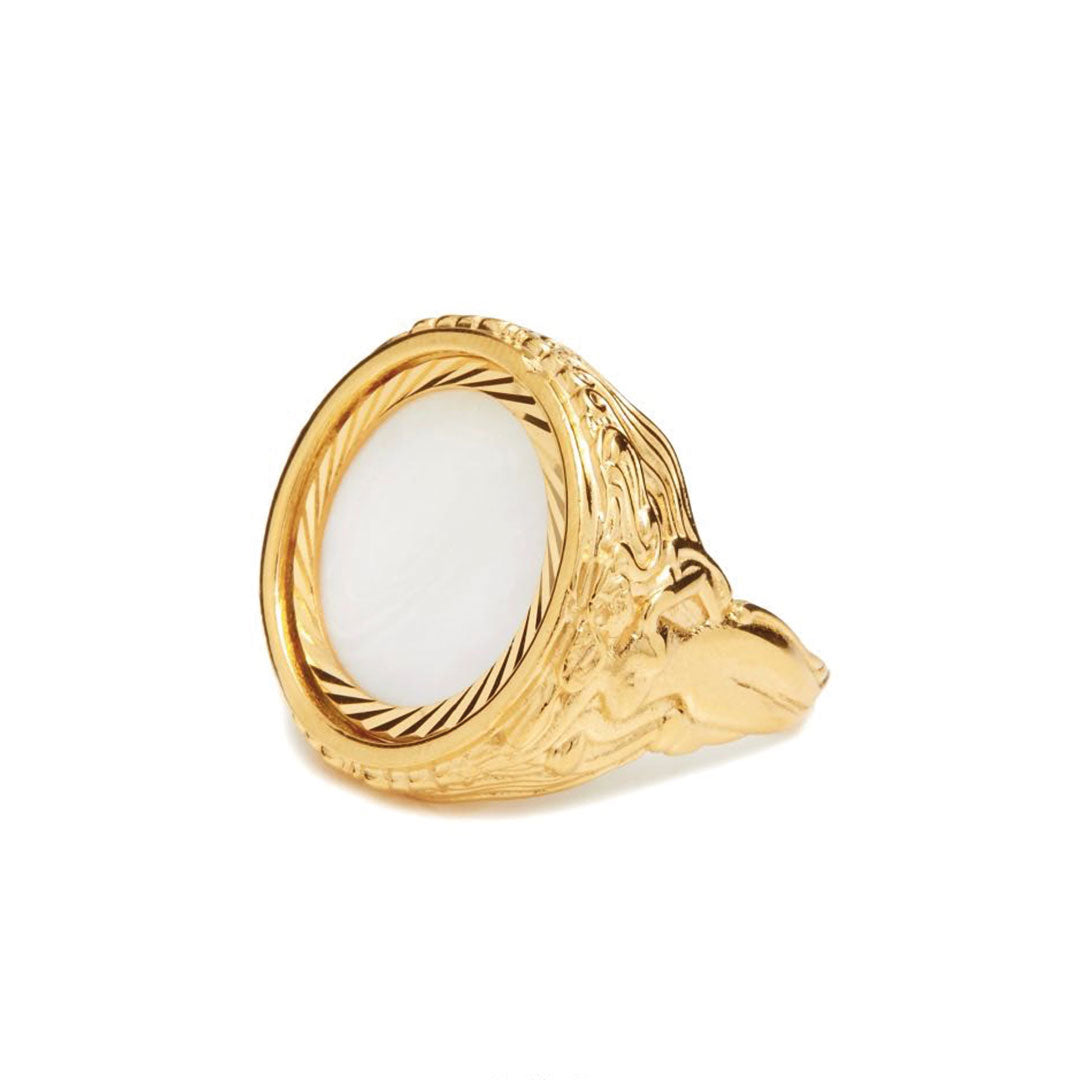Chained & Able Siren Pearl Sovereign Ring RINGS