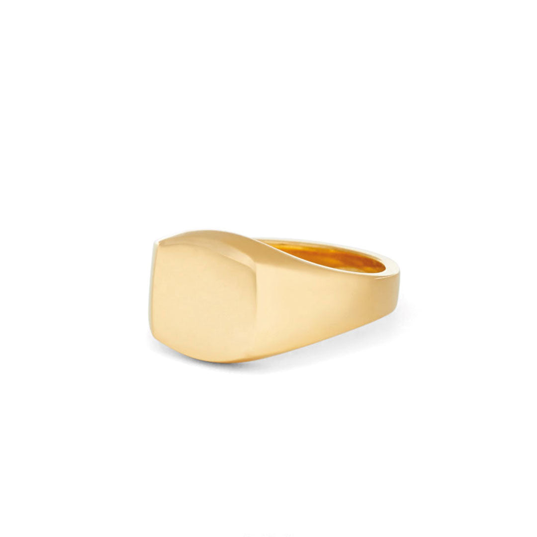 Chained & Able Square Plain Signet RINGS