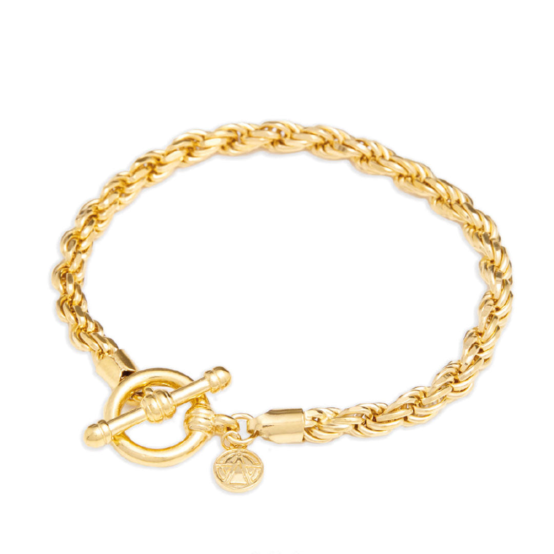 Chained & Able Chunky Rope Chain T-Bar Bracelet BRACELETS