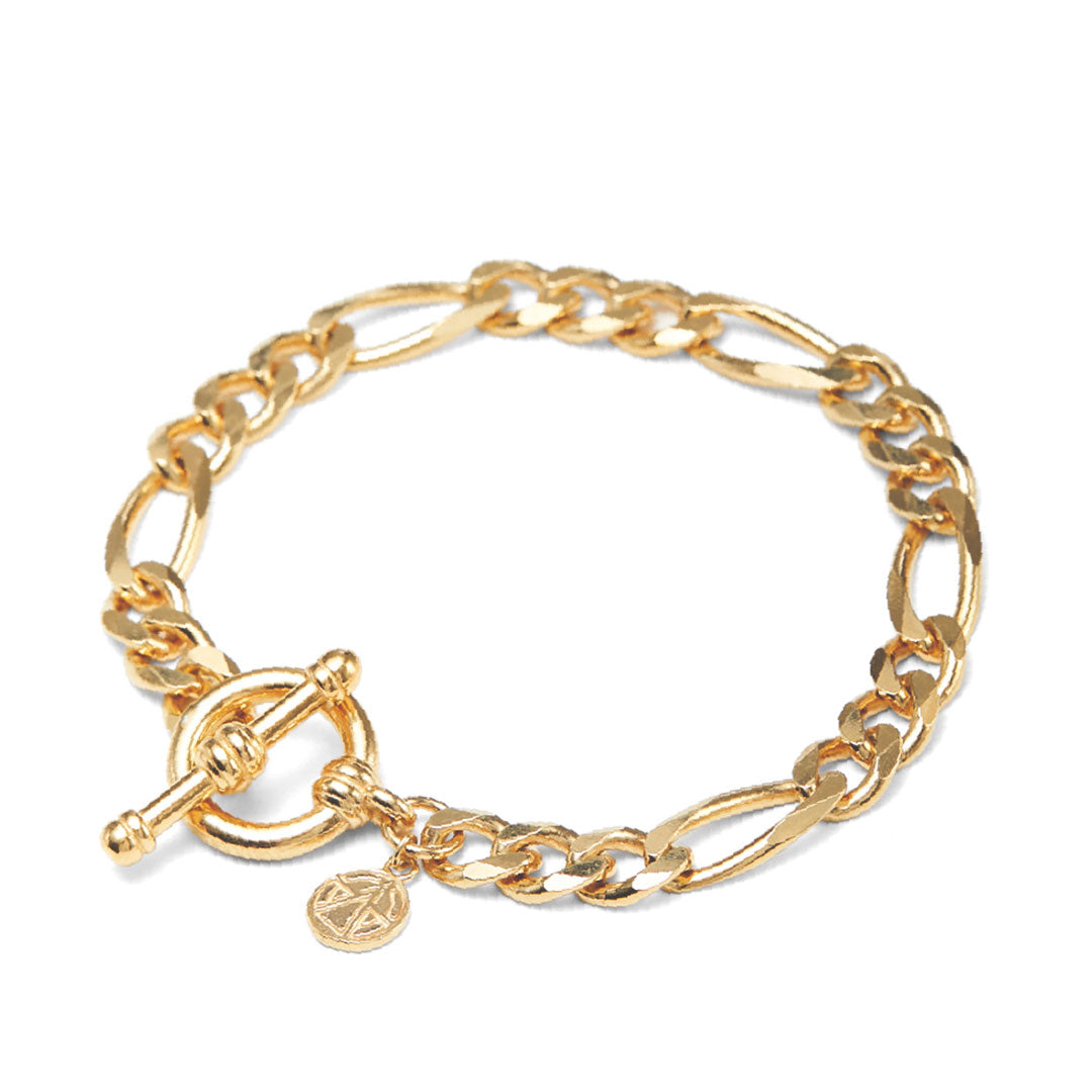Chained & Able Chunky T-Bar Figaro Bracelet BRACELETS
