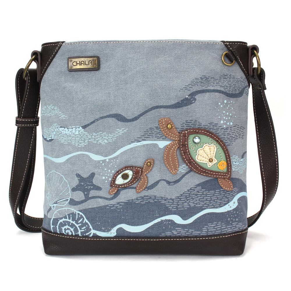 chala Canvas Crossbody - Turtles
