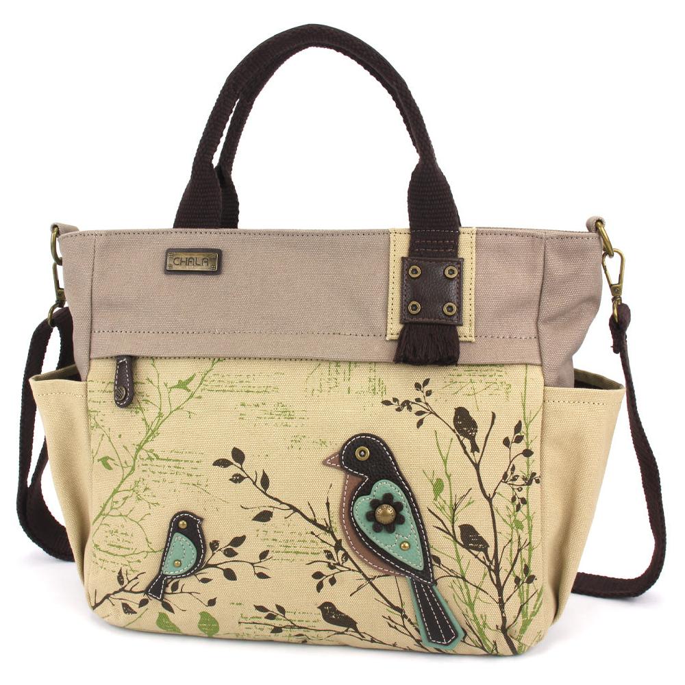 chala Canvas Print Pocket Tote - Bird