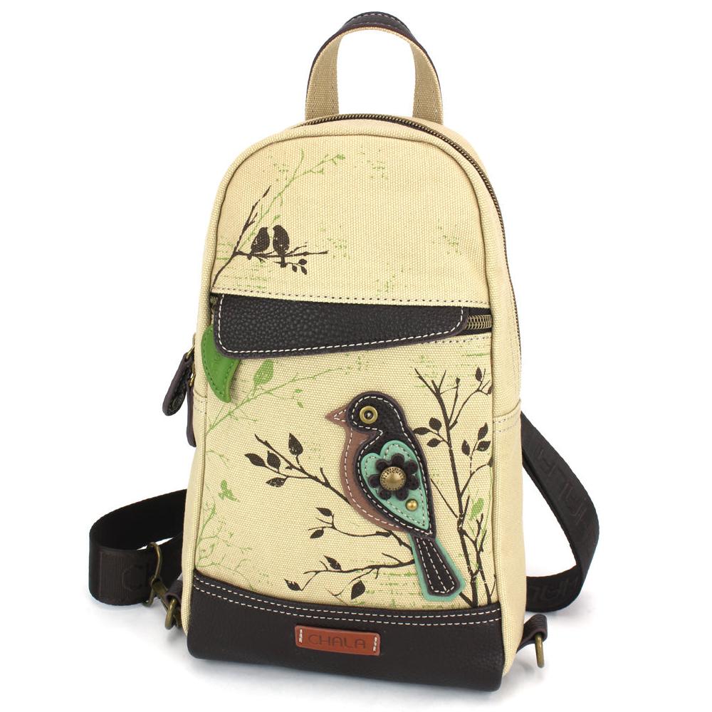 chala Canvas Sling Bag - Bird