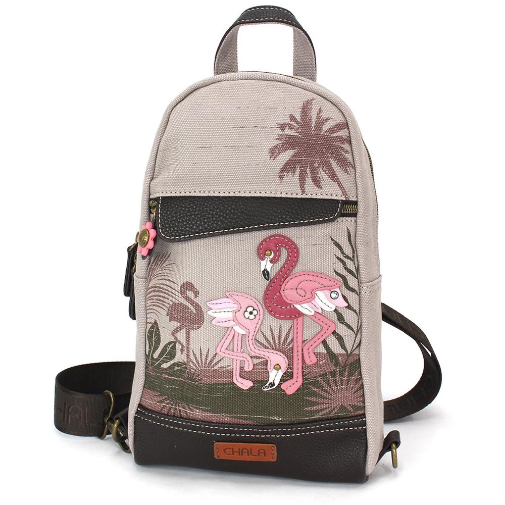 chala Canvas Sling Bag - Flamingo Group