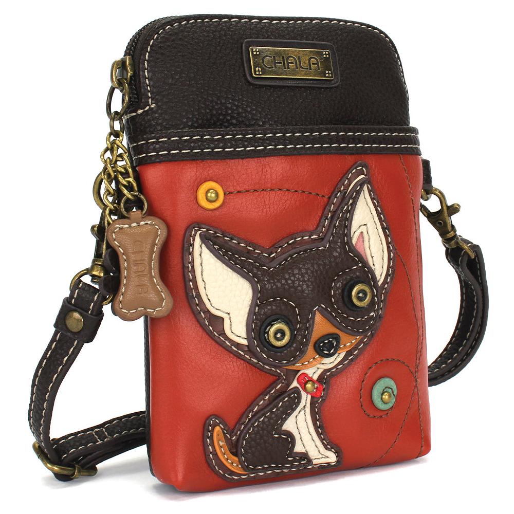 Chala Cellphone Xbody - DarkBrown Chihuahua