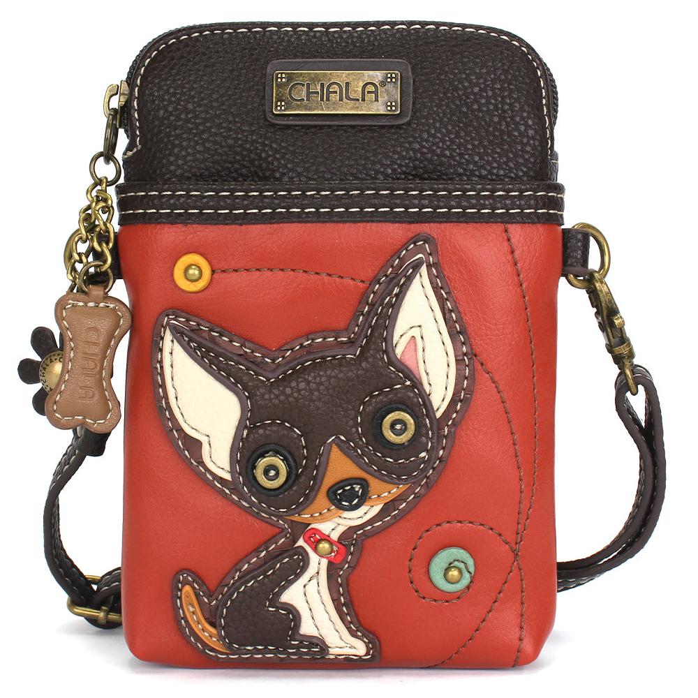 chala Cellphone Xbody - DarkBrown Chihuahua