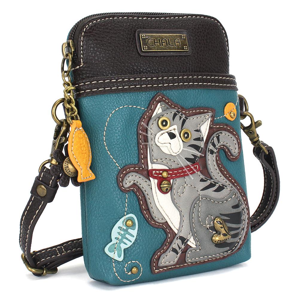 Chala Cellphone Xbody - Gray Tabby Cat