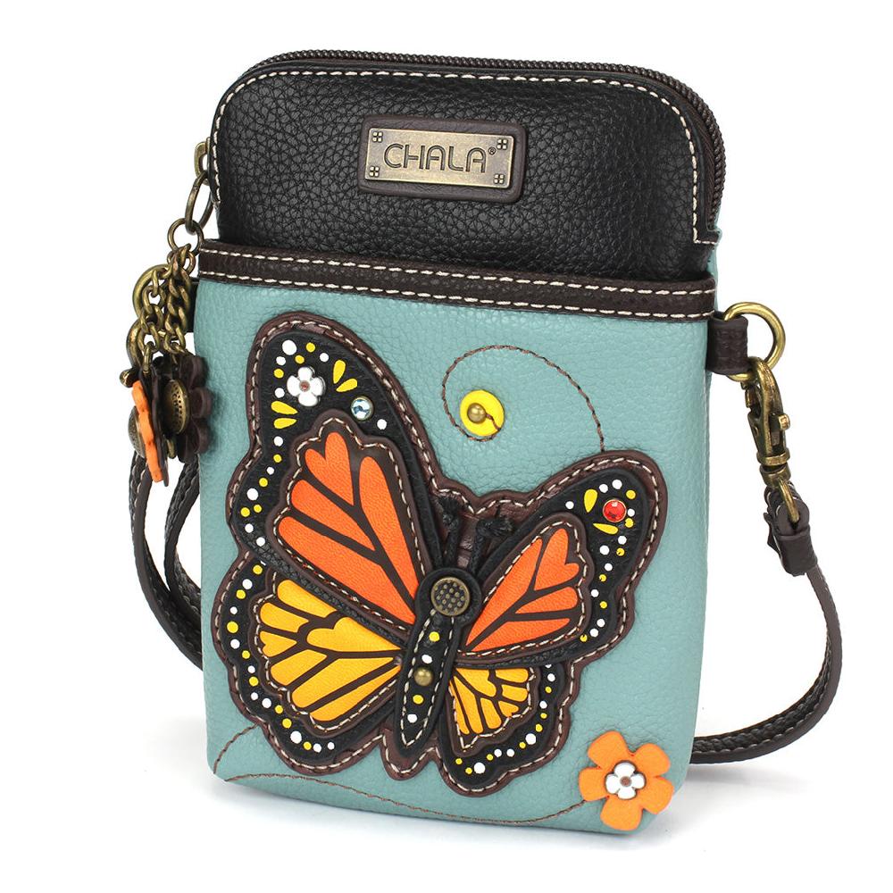 Chala Cellphone Xbody - Monarch Butterfly