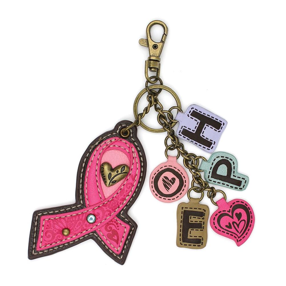 chala Charming Charms Keychain - Ribbon - pink