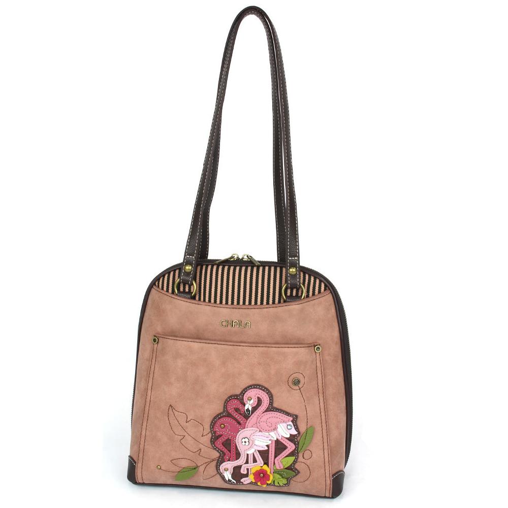 Chala Convertible Backpack Purse - Flamingo Group