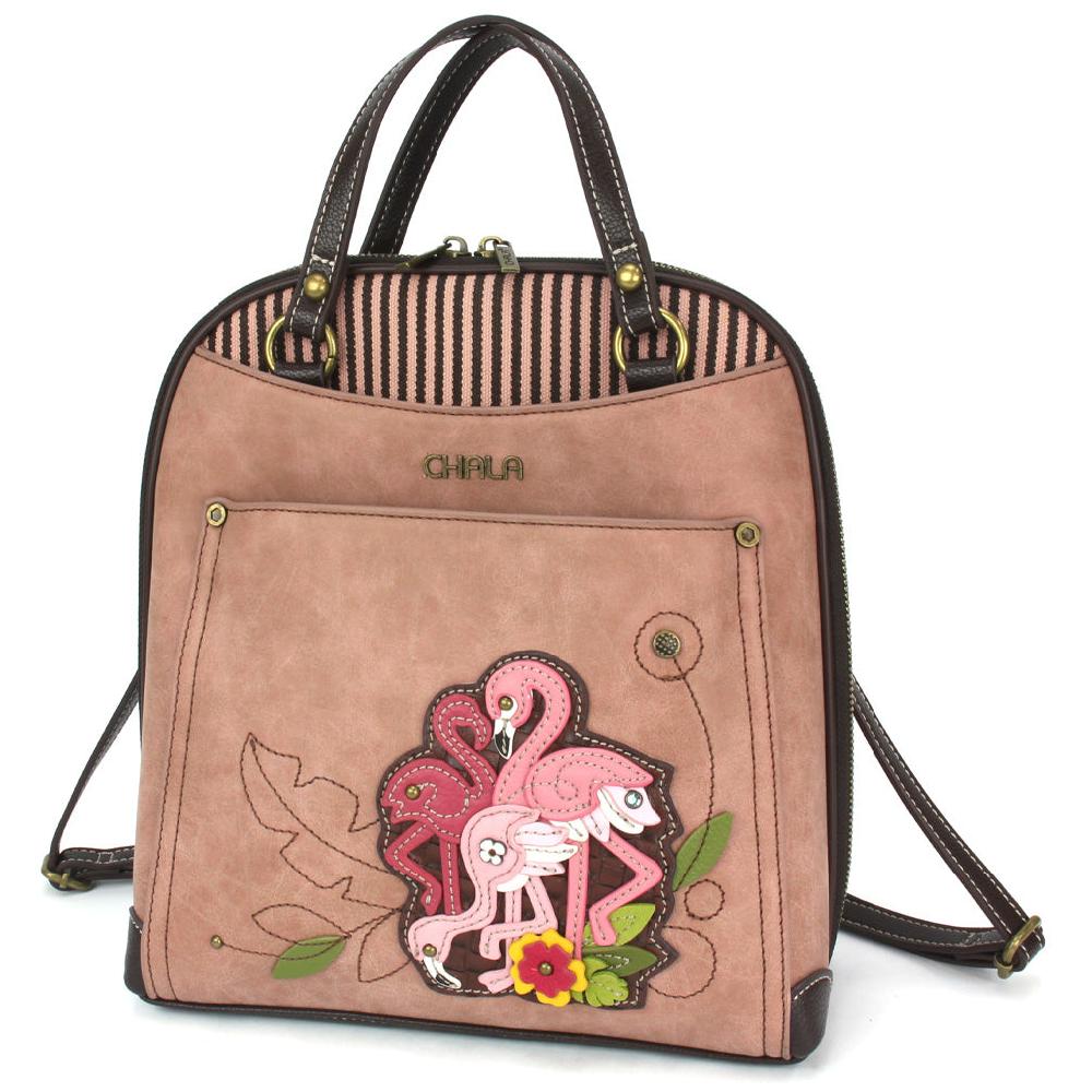 chala Convertible Backpack Purse - Flamingo Group