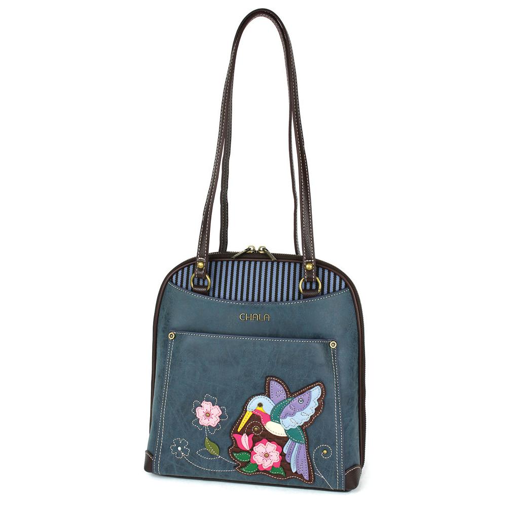 Chala Convertible Backpack Purse - Hummingbird A