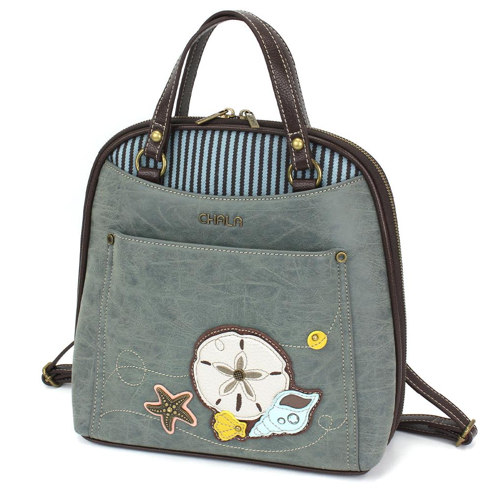 chala Convertible Backpack Purse - Sand Dollar