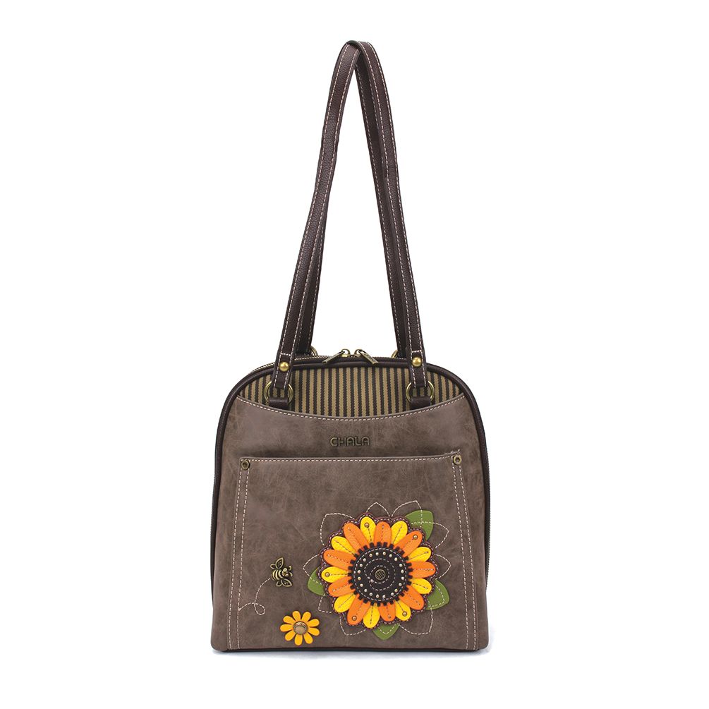 Chala Convertible Backpack Purse - Sunflower