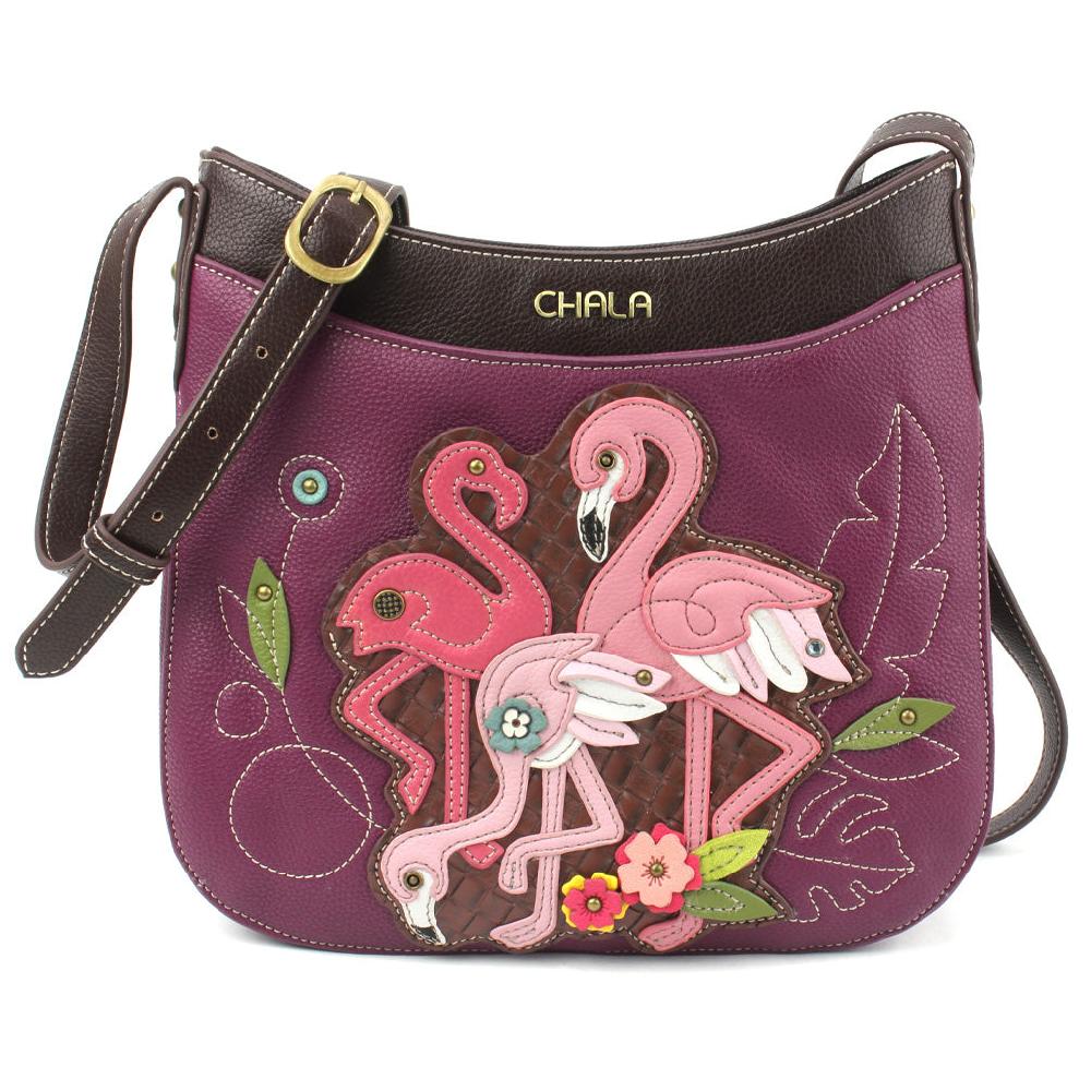 chala Crescent Crossbody - Flamingo Group