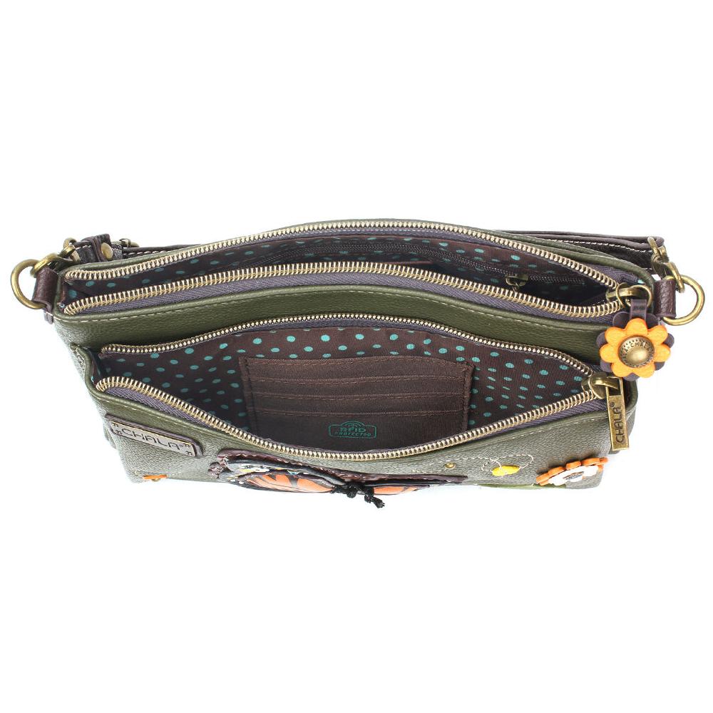 Chala Deluxe Crossbody - Monarch Butterfly