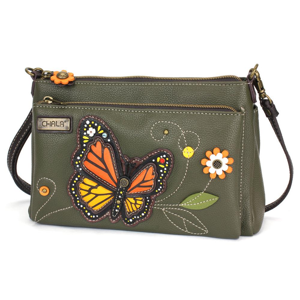 chala Deluxe Crossbody - Monarch Butterfly