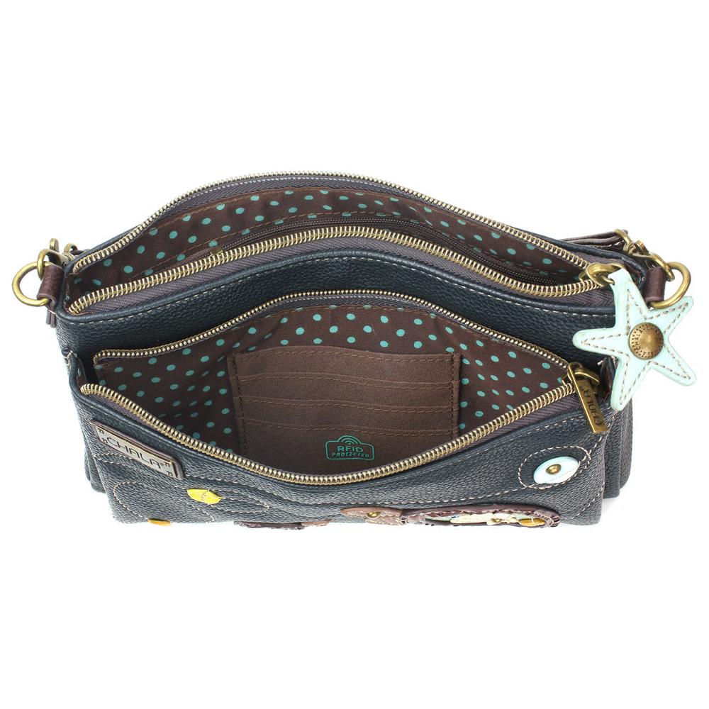 Chala Deluxe Crossbody - Two Turtles