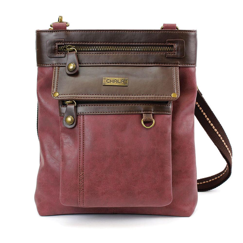 chala Gemini Crossbody - Burgundy