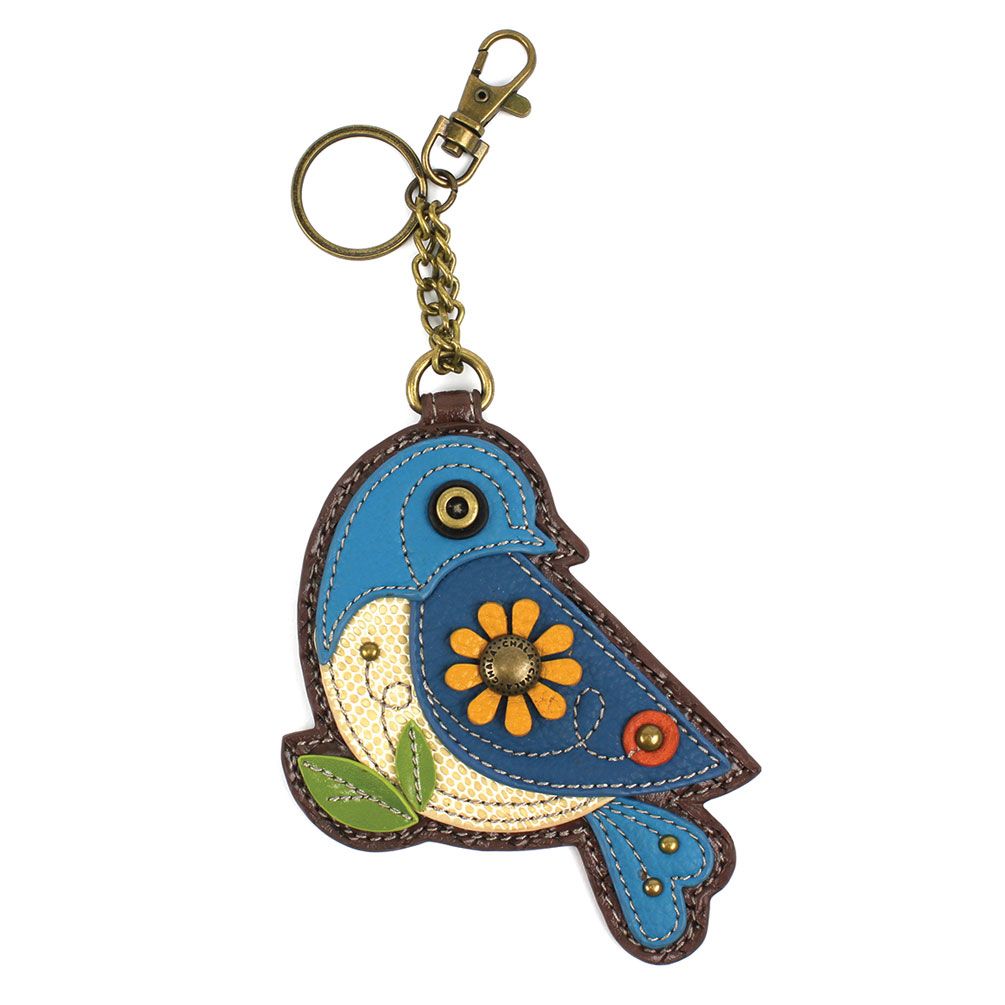 chala Key Fob/Coin Purse - Blue Bird