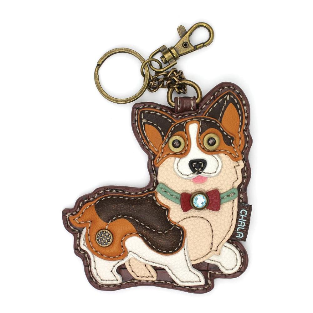 chala Key Fob/Coin Purse - Cardigan Corgi