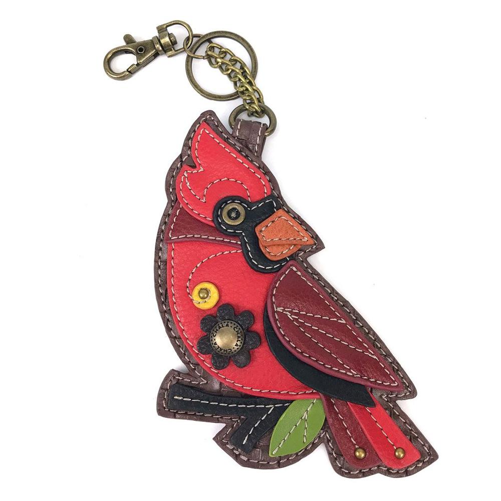chala Key Fob/Coin Purse - Cardinal
