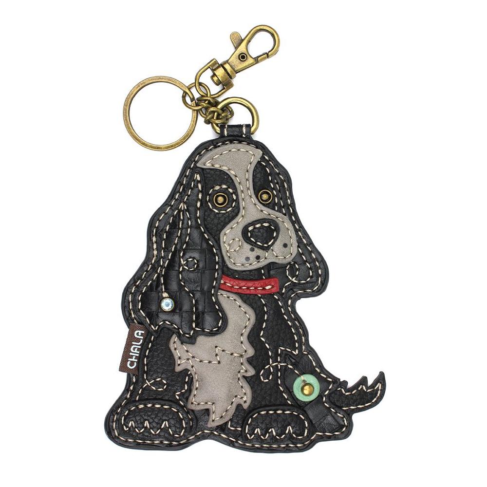 chala Key Fob/Coin Purse - Cocker Black
