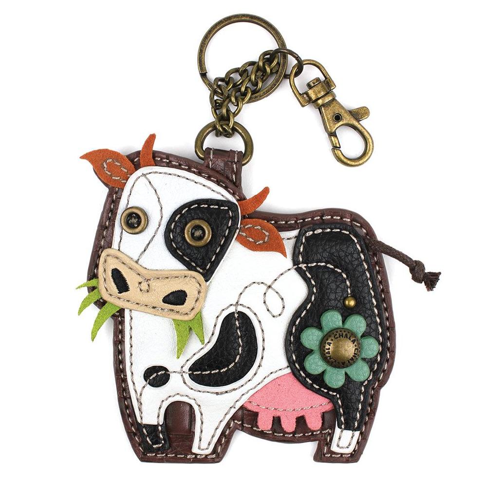 chala Key Fob/Coin Purse - Cow