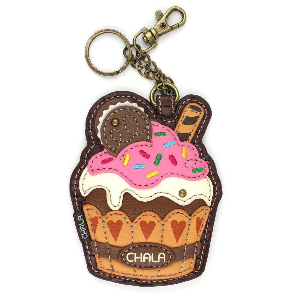 chala Key Fob/Coin Purse - Cupcake