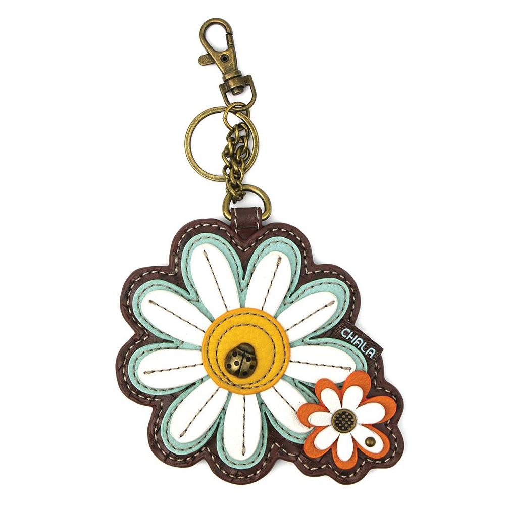 chala Key Fob/Coin Purse - Daisy