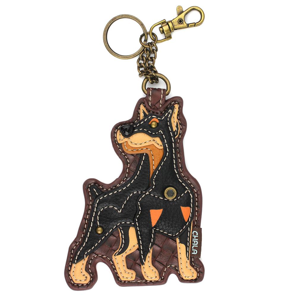 chala Key Fob/Coin Purse - Doberman