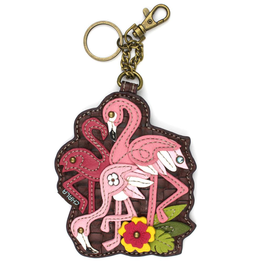 chala Key Fob/Coin Purse - Flamingo Group