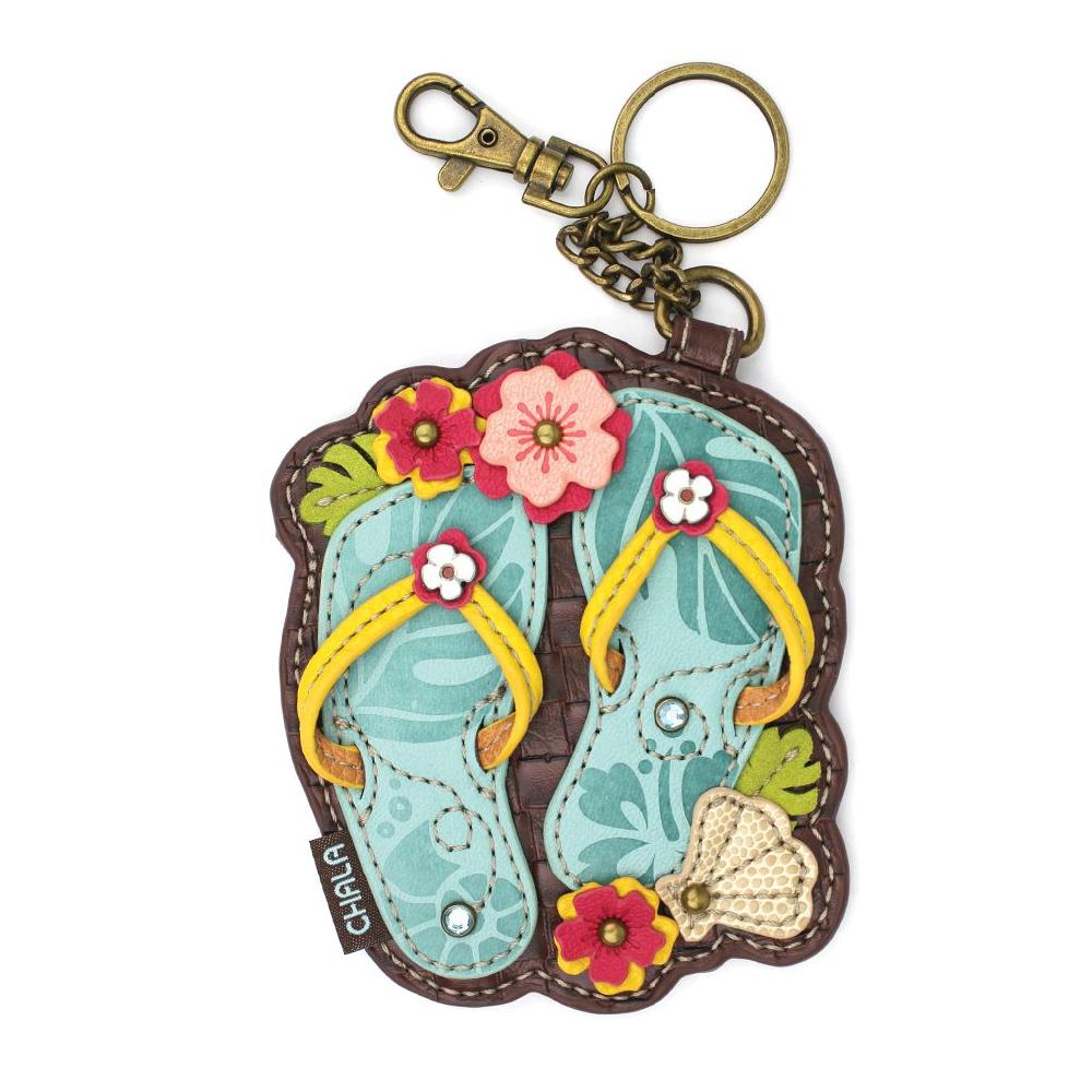 chala Key Fob/Coin Purse - Flip Flops