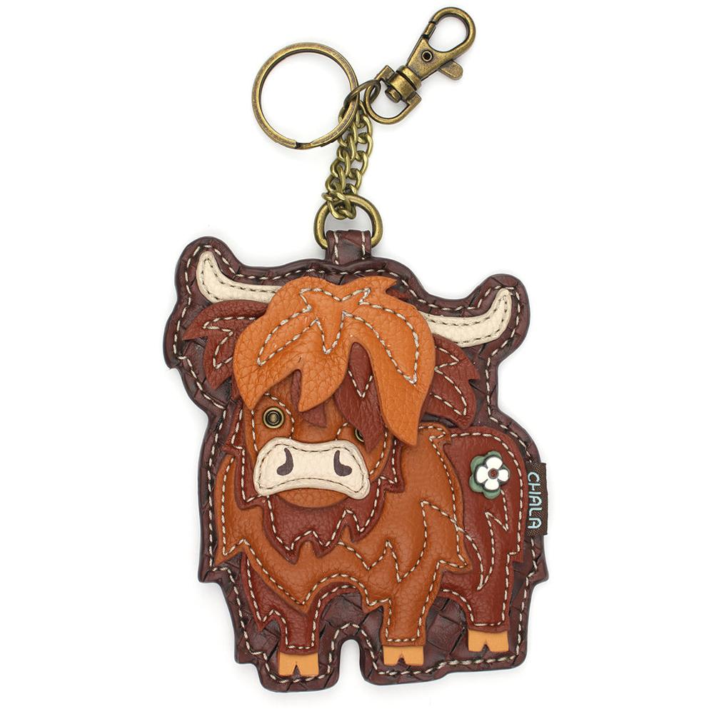 chala Key Fob/Coin Purse - Highland Cow
