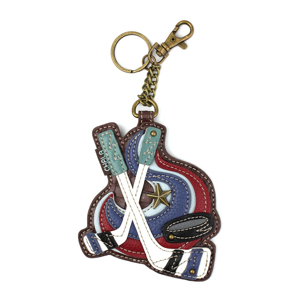 chala Key Fob/Coin Purse - Hockey