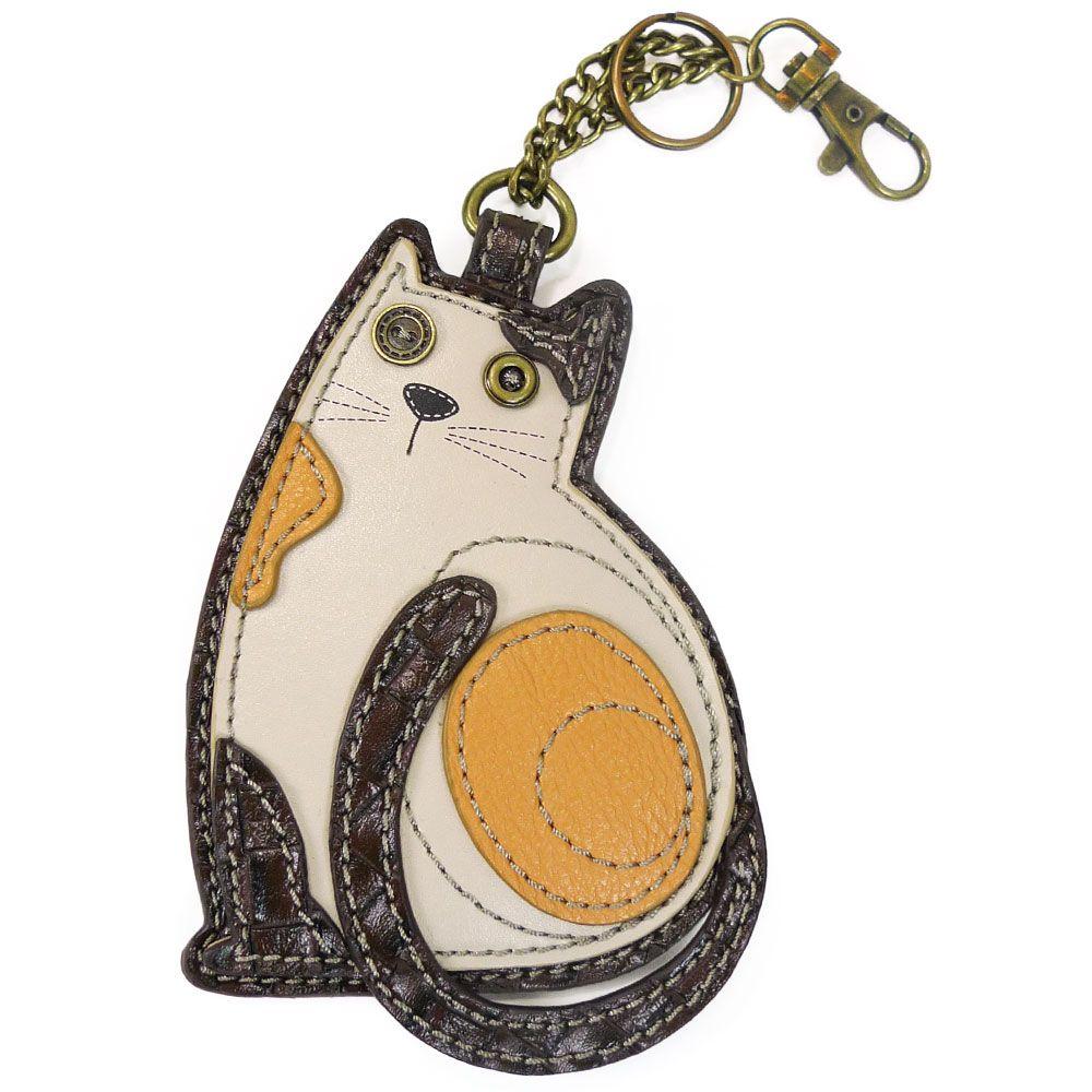 chala Key Fob/Coin Purse - LaZzy Cat