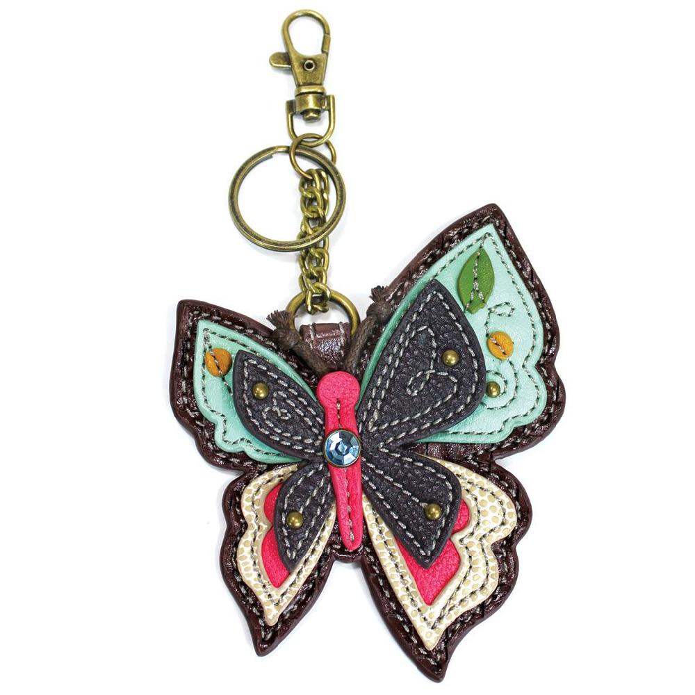 chala Key Fob/Coin Purse - New Butterfly
