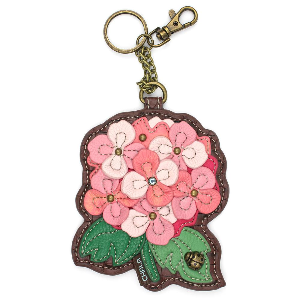 chala Key Fob/Coin Purse - Pink Hydrangea