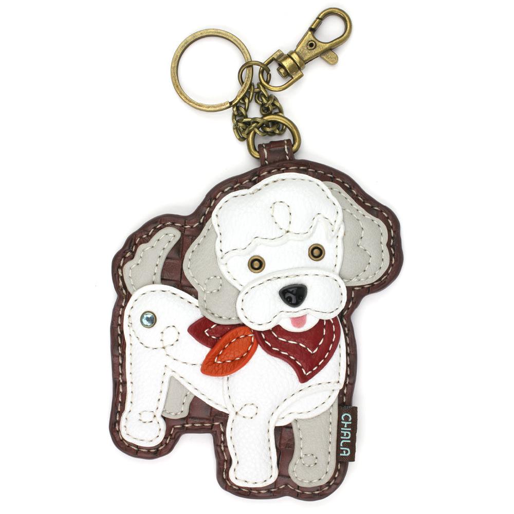 chala Key Fob/Coin Purse - Poodle A