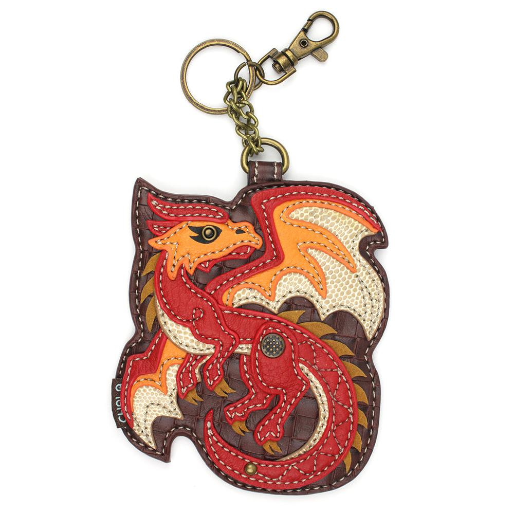 chala Key Fob/Coin Purse - Red Dragon