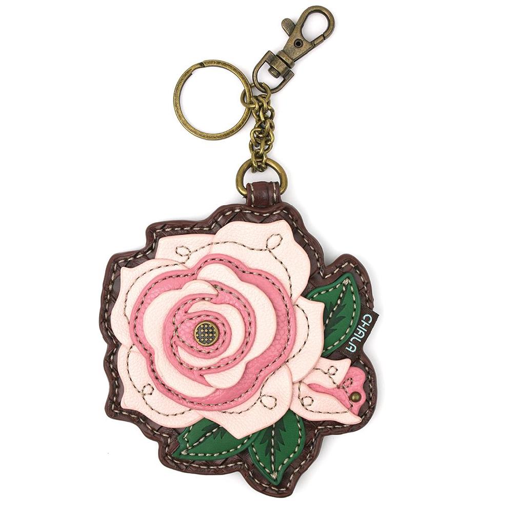 chala Key Fob/Coin Purse - Rose - pink