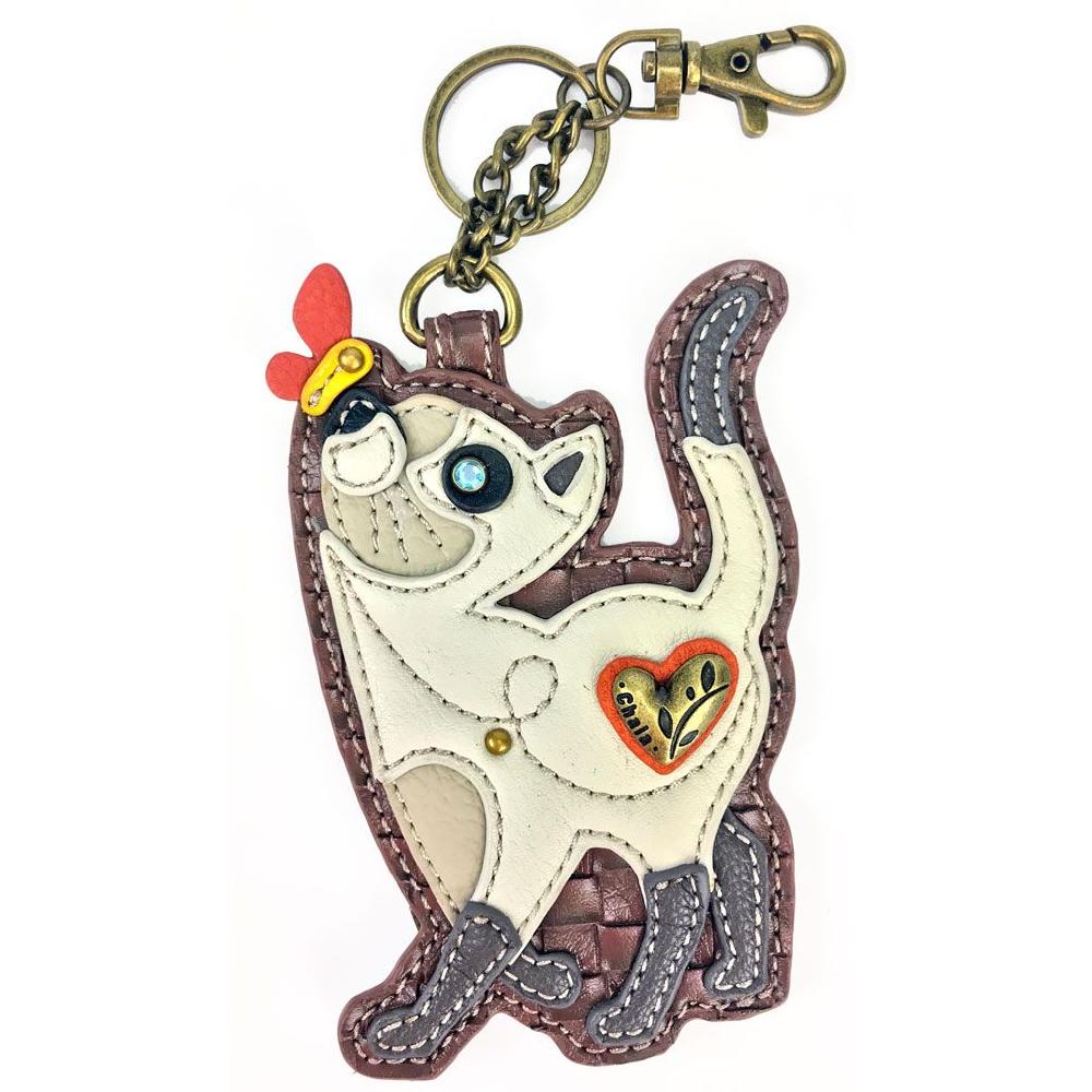 chala Key Fob/Coin Purse - Slim Cat