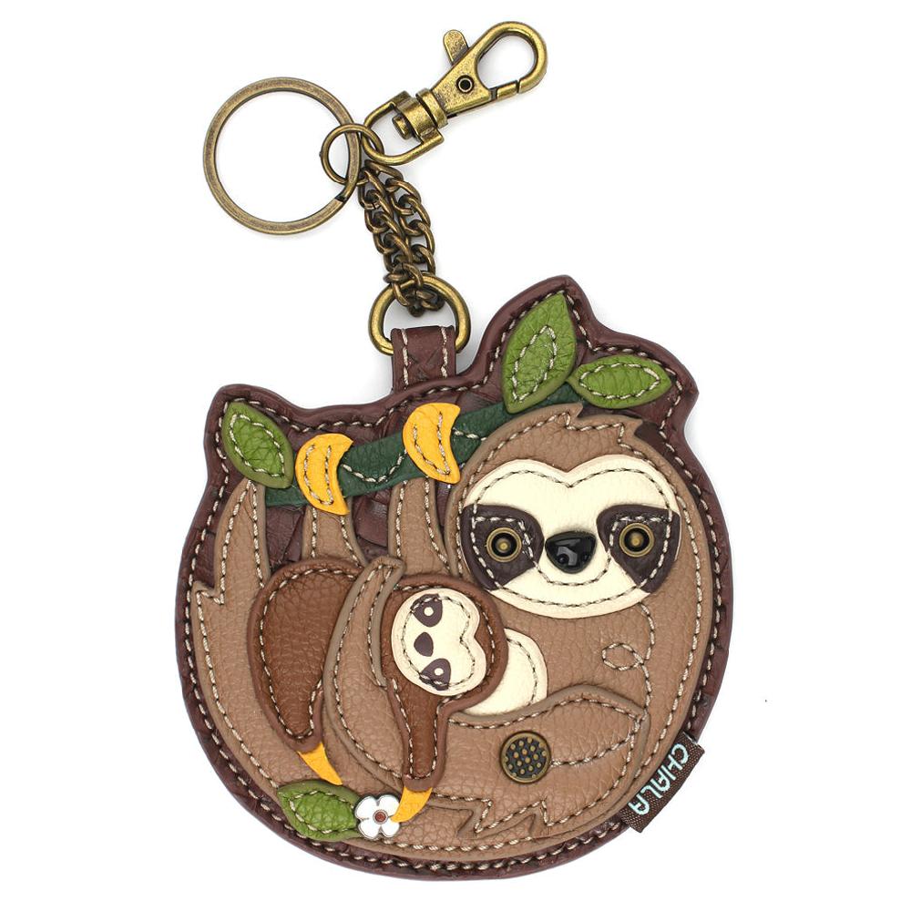 chala Key Fob/Coin Purse - Sloth Family